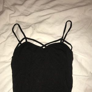 Brandy Melville black crop top